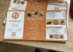 Xi’an Noodles menu