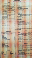 Pine Grove menu