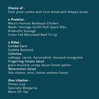The Landings At Carlsbad menu