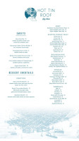 Hot Tin Roof menu