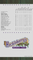 Huckleberry's Breakfast Lunch menu