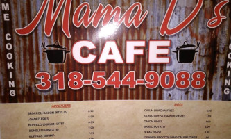 Mama D's Cafe menu