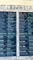 Playa Bowls menu