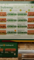 Subway menu