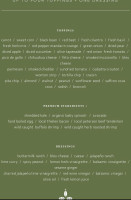 Allwood Diner menu