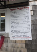 Chatham Pier Fish Market menu