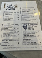 The Brass Onion menu