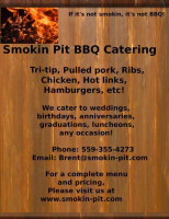 Smokin Pit Bbq Catering menu