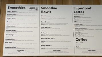Upbeet menu