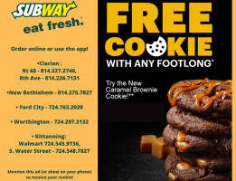 Subway menu