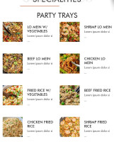 Hibachi Super Buffet menu