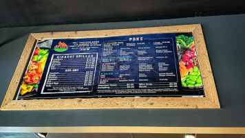 Poke Hibachi menu