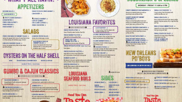 The Lost Cajun menu