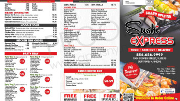 Sushi Express menu