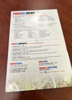 Pokeoli menu