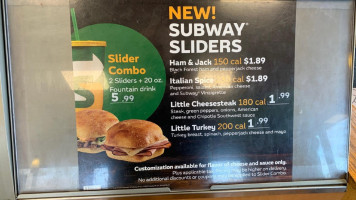 Subway menu