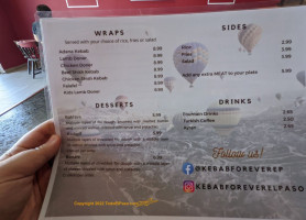 Kebab Forever Turkish And Mediterranean Grill “ Halal Food” menu