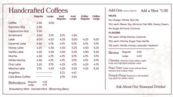 Coffee Mountain Cafe menu