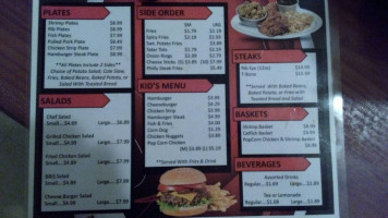 R G Soul Food menu