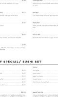 Kaiyo Sushi menu