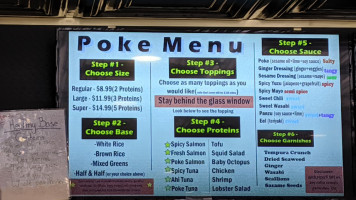 Poke Plus Madison menu