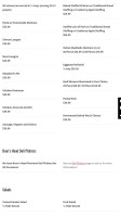 JB Butcher menu