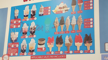 Mister Softee menu