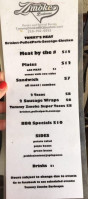 Tommy Zmoke Barbecue menu