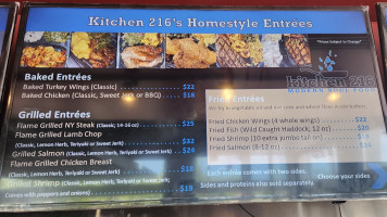 Kitchen 216 menu