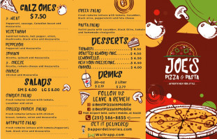 Joe's Pizza Pasta menu