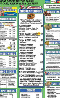 V's Gourmet menu