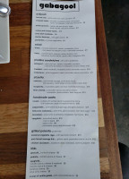 Gabagool menu