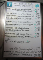 P-town Pizza menu