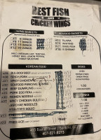 Best Fish Chicken And Wings menu