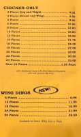 Chicken Place menu