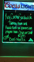 Keg menu