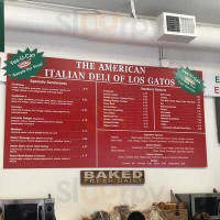 The American Italian Deli menu