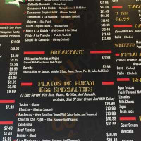 Taqueria Leon menu