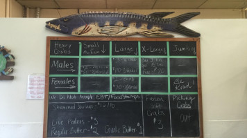 Blakes Crab House menu