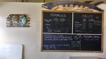 Blakes Crab House menu