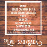 Parish Crawfish menu