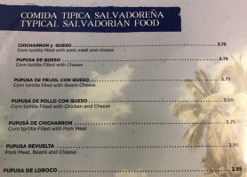 El Pulgarcito Pupuseria menu