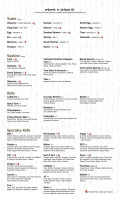 Zensei Sushi Bar menu