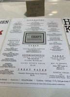 Hicraft Kitchen menu