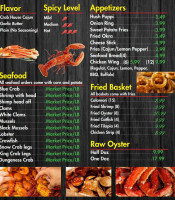 Storming Crab Boil Cajun Seafood menu