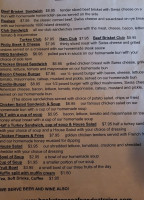 The Savory Swine menu
