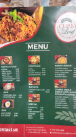 The Curry Leaf menu