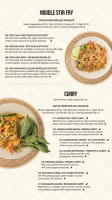 Singha Thai Cuisine menu