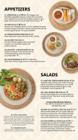 Singha Thai Cuisine menu