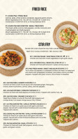 Singha Thai Cuisine menu